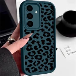 Leopard Print Case For Samsung Galaxy A56 5G A55 A54 A36 A17 A37 A27 A26 A57 A16 A18 S26 FE S21 S22 S23 S24 S25 Ultra Capa Funda