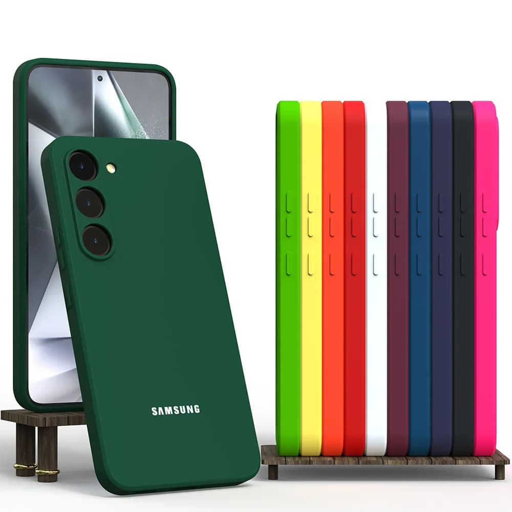 For Samsung Galaxy S24 S25 S23 S22 S21 S10 Plus FE Ultra A55 A54 A35 A16 Silicone Case Shockproof Soft-Touch Back Cover Funda