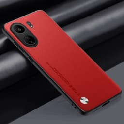 Luxury PU Leather Case For Xiaomi Poco C65 Back Cover Matte Silicone Shockproof Full Protection Phone Case For Redmi 13C 4G
