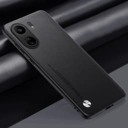 Luxury PU Leather Case For Xiaomi Poco C65 Back Cover Matte Silicone Shockproof Full Protection Phone Case For Redmi 13C 4G