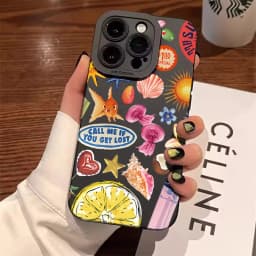 Fashion Black Collage Pattern Eye Design Phone Case For iPhone 17 11 12 13 14 15 16 Pro Max 16E XS X XR 7 8 Plus SE2 Soft Cover
