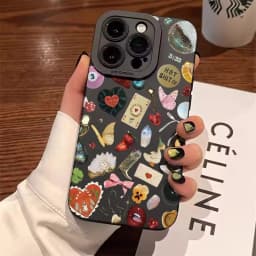 Fashion Black Collage Pattern Eye Design Phone Case For iPhone 17 11 12 13 14 15 16 Pro Max 16E XS X XR 7 8 Plus SE2 Soft Cover