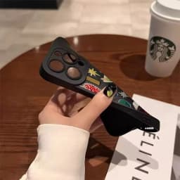 Fashion Black Collage Pattern Eye Design Phone Case For iPhone 17 11 12 13 14 15 16 Pro Max 16E XS X XR 7 8 Plus SE2 Soft Cover