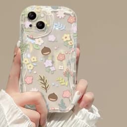 Fresh Oil Painting Daisy Flowers Phone Case For Samsung Galaxy S25 Ultra S24 Plus S25Ultra S25+ S24+ Soft Wavy Edge Cover Cases