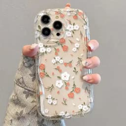 Fresh Oil Painting Daisy Flowers Phone Case For Samsung Galaxy S25 Ultra S24 Plus S25Ultra S25+ S24+ Soft Wavy Edge Cover Cases