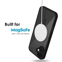Black Magnetic Case For iPhone 16 Plus 15 Pro Max 14 13 Mini 12 11 X XS XR SE 2022 2020 8 Magsafe Mag Safe Non Yellowing Cover