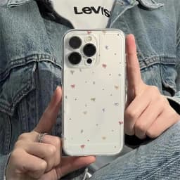 Colorful Small Bow Transparent Phone Case for iPhone 11 12 13 14 15 16 17 Air 18Pro Max Mini XR XS X 7 8 16E Plus SE2 Soft Cover