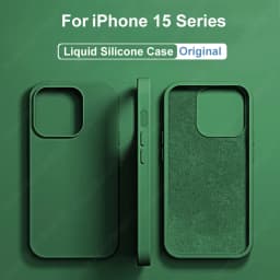 Original Liquid Silicone Cases For iPhone 15 14 11 13 12 Pro Max Mini XR X XS 8 7 6 Plus SE 3 Luxury Soft Case Phone Accessories