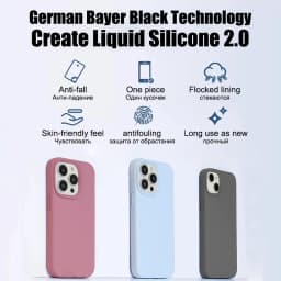 Original Liquid Silicone Cases For iPhone 15 14 11 13 12 Pro Max Mini XR X XS 8 7 6 Plus SE 3 Luxury Soft Case Phone Accessories