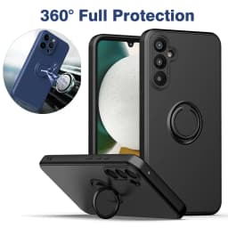 Luxury Liquid Silicone Case For Samsung Galaxy S26 S25 S24 S23 UItra PLus FE A33 A32 A51 A52 A71 A72 Magnetic Ring Holder Cover