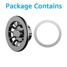 360 Degree Rotation Magnetic Car Phone Holder Ring for MagSafe Mount Universal Magnet Car Mobile Phone Bracket Accessories 17mm