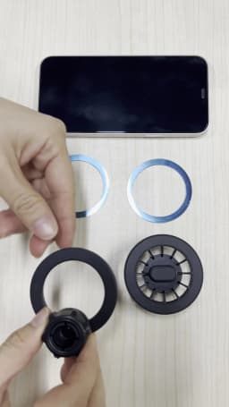 360 Degree Rotation Magnetic Car Phone Holder Ring for MagSafe Mount Universal Magnet Car Mobile Phone Bracket Accessories 17mm