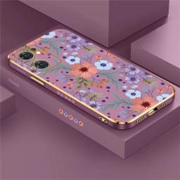Plating Silicone Case For OPPO Find X5 Lite X3 X2 NEO F11 F5 F7 F9 F17 Pro F15 F19 F23 F21 F1S Shockproof Flowers Cover