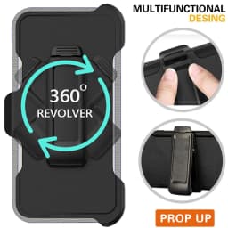 3 IN 1 For Samsung Galaxy S24 S23 S22 S21 S20 ULTRA S10 Plus Note 20 10 9 8 Heavy Duty Shockproof Armor +Belt CliP Phone Case