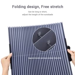 BLALION Car Windshield Sunshade Curtain Retractable Set Front Rear Window Sun Shade Protector UV Reflective Auto Sun Visor Cover
