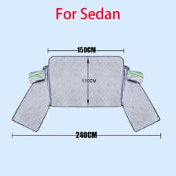 Car Snow Cover Extra Large Windshield Side Window Protector Covers For Snow Ice Sun Shade Dust Frost Freezing Accessories