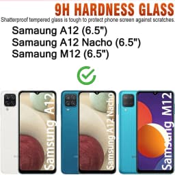 2Pcs/4Pcs Tempered Glass For Samsung Galaxy A12 M12 A12 Nacho F12 Screen Protector Glass Film