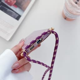 Love Heart Crossbody Lanyard Strap Phone Case For Samsung Galaxy S21 S20 S22 S23 S24 S10 S9 S8 Note 10 20 Plus Ultra Fe Cover