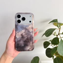 Beautiful Red Green Gradation Smudged Contrast Color Glacier Texture Protection Phone Case for iPhone 13 14 15 16 17 Pro Max