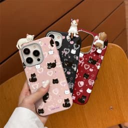 Pretty Love Kitten 3D DIY Doll Soft Case For Redmi A3 9T 12C 9 13 13C 14C 12 10A 9C POCO X3 X6 M3 Pro Note 13 Pro 10 11 12 Pro