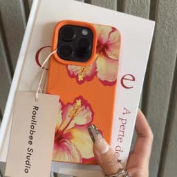 Elegant Pink Hibiscus Flower Lichee Silicone Phone Case For iPhone 17 16 Pro Max XS X XR 15 14 13 12 11 16 Plus Cover Soft Funda