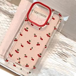 Cute Cartoon Cherry Pattern Clear Phone Case For Xiaomi Redmi 13C 14C 12 Redmi Note 14 13 12 11 Pro Plus 5G 12S 11S Soft Cover