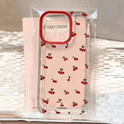 Cute Cartoon Cherry Pattern Clear Phone Case For Xiaomi Redmi 13C 14C 12 Redmi Note 14 13 12 11 Pro Plus 5G 12S 11S Soft Cover