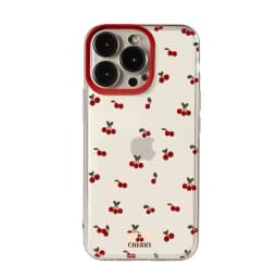 Cute Cartoon Cherry Pattern Clear Phone Case For Xiaomi Redmi 13C 14C 12 Redmi Note 14 13 12 11 Pro Plus 5G 12S 11S Soft Cover