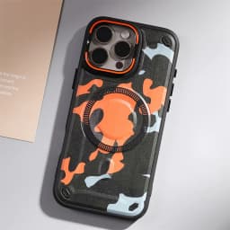 Camouflage Military Grade Defender Magnetic Case for iPhone 17 Pro Max/16 Plus/15/14/13/12/11 Hybrid Camping Cover