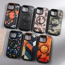 Camouflage Military Grade Defender Magnetic Case for iPhone 17 Pro Max/16 Plus/15/14/13/12/11 Hybrid Camping Cover