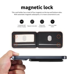 Detachable Leather Wallet Magnetic Phone Holder For Magsafe iPhone 17 Air 16 15 14 Plus 13 12 Pro Max Stand Bank ID Card Cover