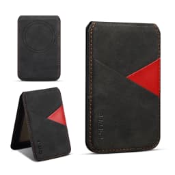 Detachable Leather Wallet Magnetic Phone Holder For Magsafe iPhone 17 Air 16 15 14 Plus 13 12 Pro Max Stand Bank ID Card Cover