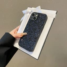 Luxurious Shiny Diamond Rhinestone Glitter for iPhone 17 16 15 14 13 12 11 Pro Max Plus XR 17Air 16E Cover Protective Shell