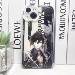 Case for Iphone 17 16 15 Pro Max 11 12 13 14 Pro Max 16e 17 Air 17Pro 16 Plus 13 Mini 16Pro Cover Wanderer Hu Tao Genshin Impact