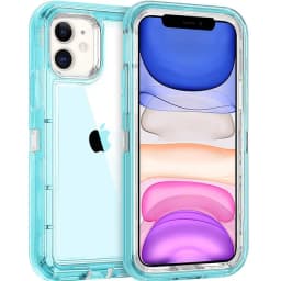 Military Level Heavy Duty Hard Case For iPhone 15 13 11 14 16Pro Max MINI XR XSMAX SE 6 7 8Plus 3IN1Transparent Shockproof Cases