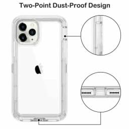 Military Level Heavy Duty Hard Case For iPhone 15 13 11 14 16Pro Max MINI XR XSMAX SE 6 7 8Plus 3IN1Transparent Shockproof Cases