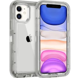Military Level Heavy Duty Hard Case For iPhone 15 13 11 14 16Pro Max MINI XR XSMAX SE 6 7 8Plus 3IN1Transparent Shockproof Cases