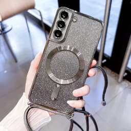 Crossbody Lanyard With Magsafe Case For Samsung Galaxy S25 S24 S23 S22 Ultra S23 FE Plus Magnetic Protection Soft Cover