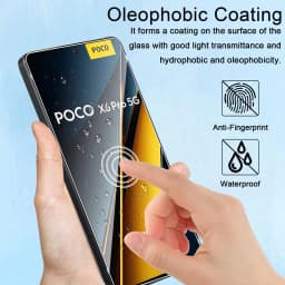 Screen Protector For POCO X6 Pro XIAOMI Tempered Glass High Aluminum 9H HD Clear Transparent Case Friendly