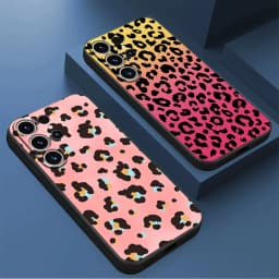 TPU Soft Case for Samsung Galaxy S21 FE S22 Plus S20 S23 Ultra S24 Ultra S21 5G S24 Plus creative leopard print Shell Cover