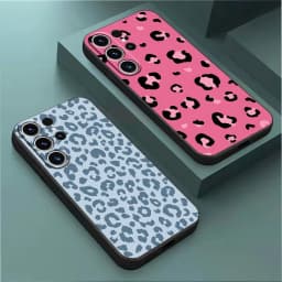 TPU Soft Case for Samsung Galaxy S21 FE S22 Plus S20 S23 Ultra S24 Ultra S21 5G S24 Plus creative leopard print Shell Cover