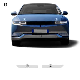 TPU Original Car body Stickers Anti-collision Transparent Protective Film For Hyundai IONIQ 5 2022-23 Headlight Rearview Mirror