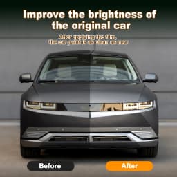 TPU Original Car body Stickers Anti-collision Transparent Protective Film For Hyundai IONIQ 5 2022-23 Headlight Rearview Mirror
