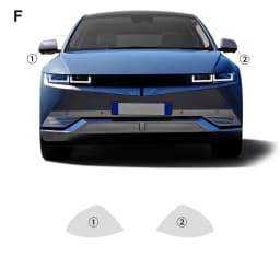 TPU Original Car body Stickers Anti-collision Transparent Protective Film For Hyundai IONIQ 5 2022-23 Headlight Rearview Mirror