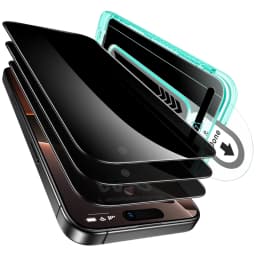 ESR 3 Pack for iPhone 14/13/13 Pro Screen Protector Anti-Peek HD Tempered Glass Screen Film For iphone 16e(SE4)