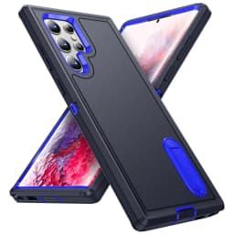 Case For Samsung Galaxy S25 Ultra Galaxy S24 Ultra S23 Ultra Full Body Shockproof Heavy Duty Anti-Scratch Rugged Kickstand Cover