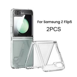 Toocki Transparent TPU Phone Case For Samsung Galaxy Z Flip 6 5 4 3 5G Phone Protector Shockproof Cover For Samsung Z Flip 6 5 4