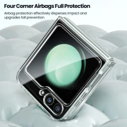 Toocki Transparent TPU Phone Case For Samsung Galaxy Z Flip 6 5 4 3 5G Phone Protector Shockproof Cover For Samsung Z Flip 6 5 4