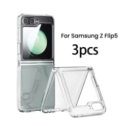 Toocki Transparent TPU Phone Case For Samsung Galaxy Z Flip 6 5 4 3 5G Phone Protector Shockproof Cover For Samsung Z Flip 6 5 4