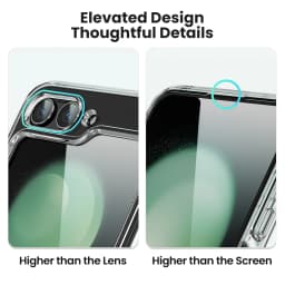 Toocki Transparent TPU Phone Case For Samsung Galaxy Z Flip 6 5 4 3 5G Phone Protector Shockproof Cover For Samsung Z Flip 6 5 4